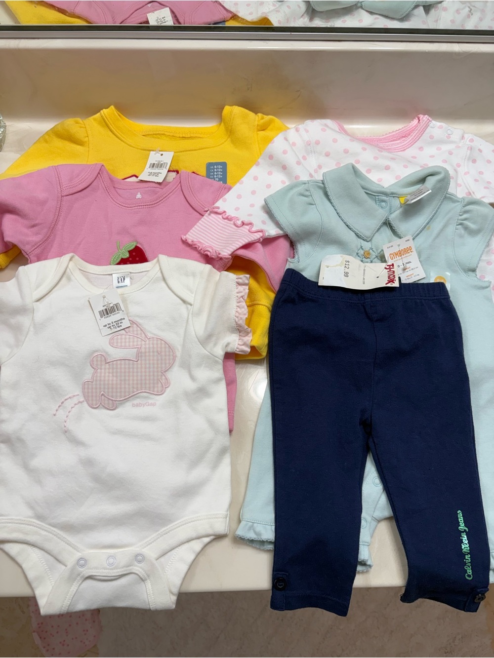 baby girl clothes bundle:  6 pieces Gap, Ck, Gymboree, the children’s place